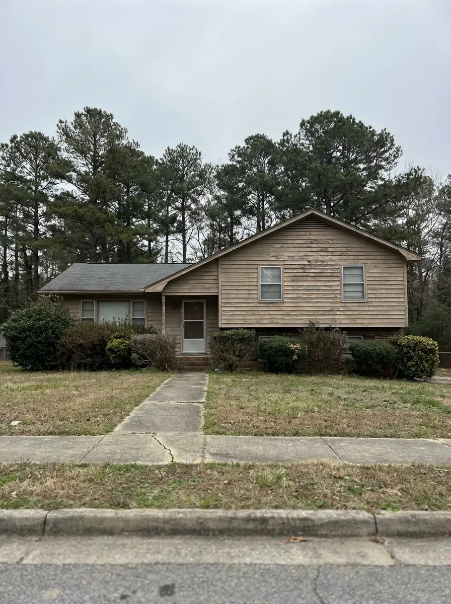 NC home with mold damage in crawl space being assessed by a cash buyer