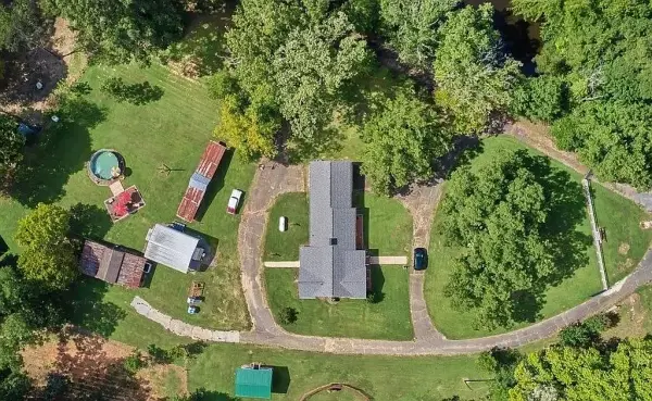 Aerial view of Sanford, North Carolina — Cinch Home Buyers service area in Lee County